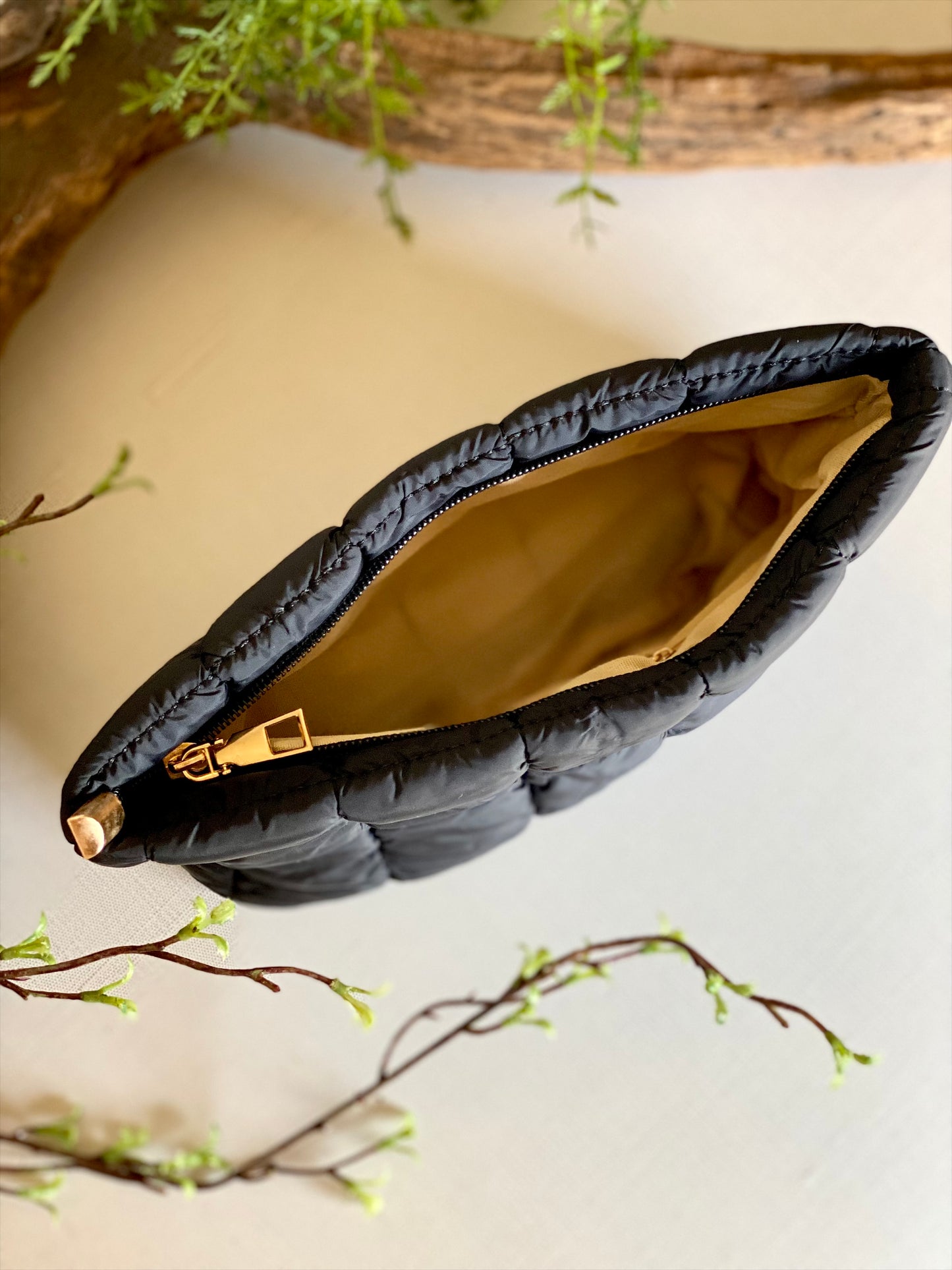 Quilted Cosmetic Clutch