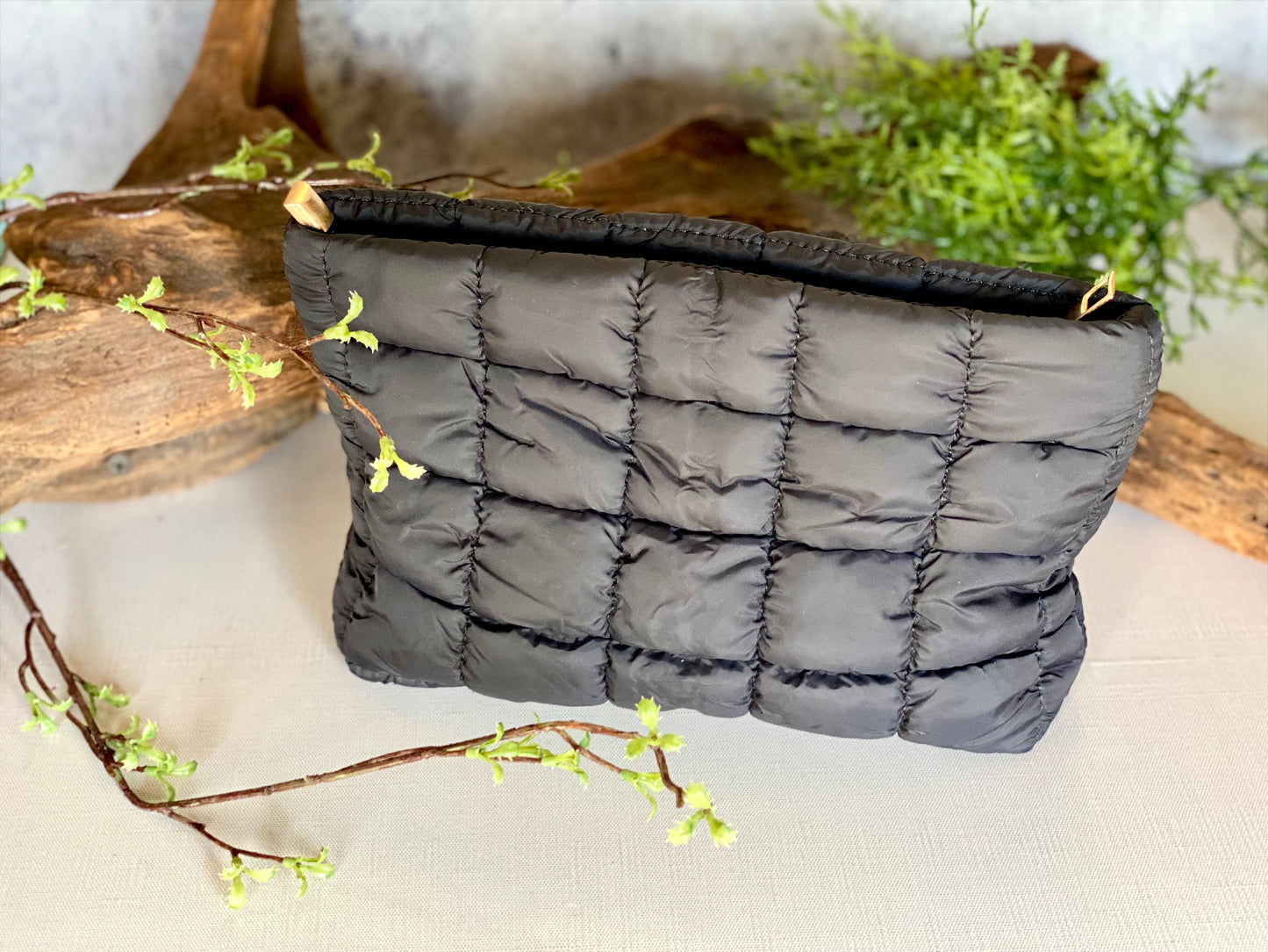 Quilted Cosmetic Clutch