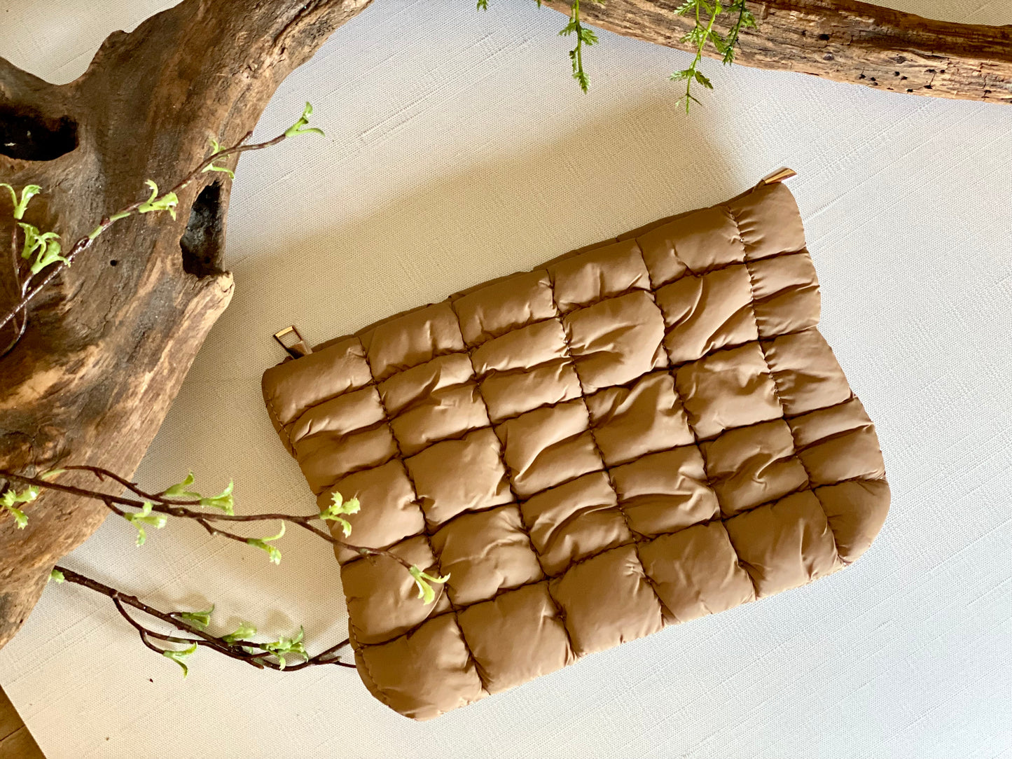 Quilted Cosmetic Clutch