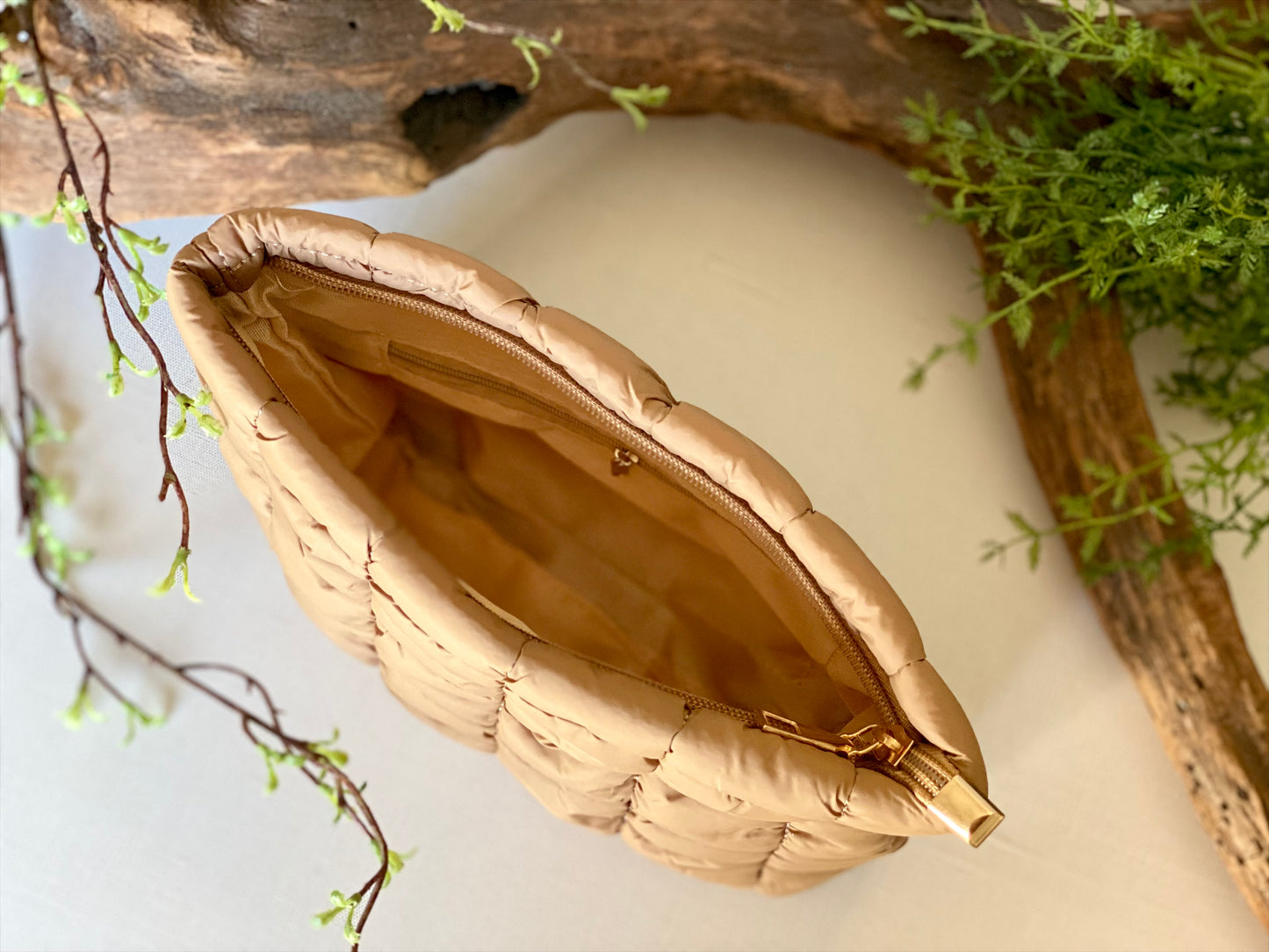 Quilted Cosmetic Clutch